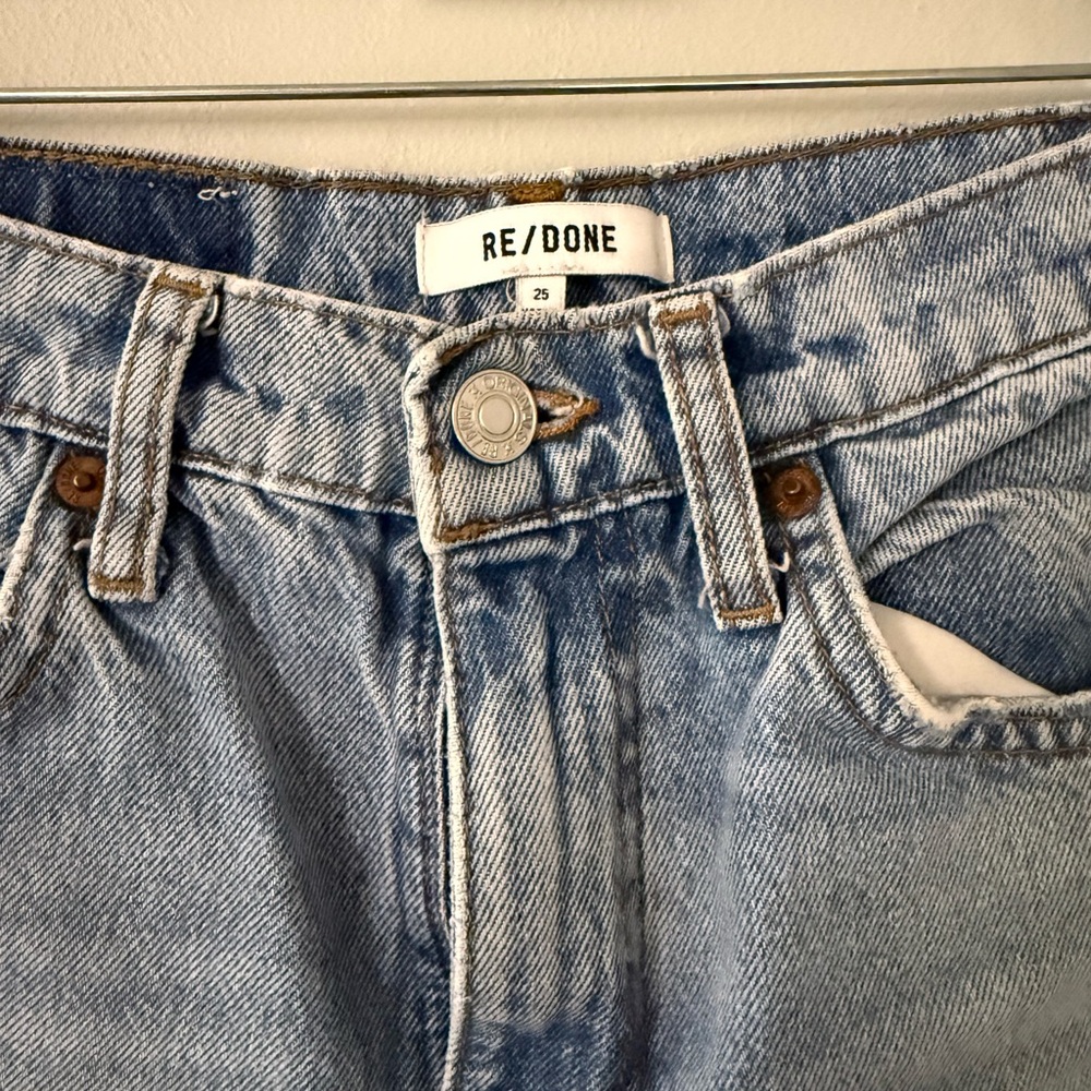 RE/DONE Ripped Straight Leg Jeans - Picture 4 of 6